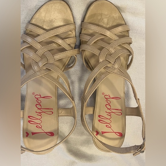 Ladies Tan Strappy heeled Sandals size 8.5 - Picture 11 of 16